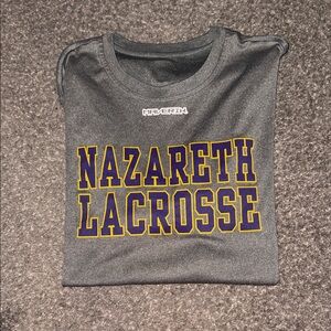 Gray Nazareth Lacrosse T-Shirt